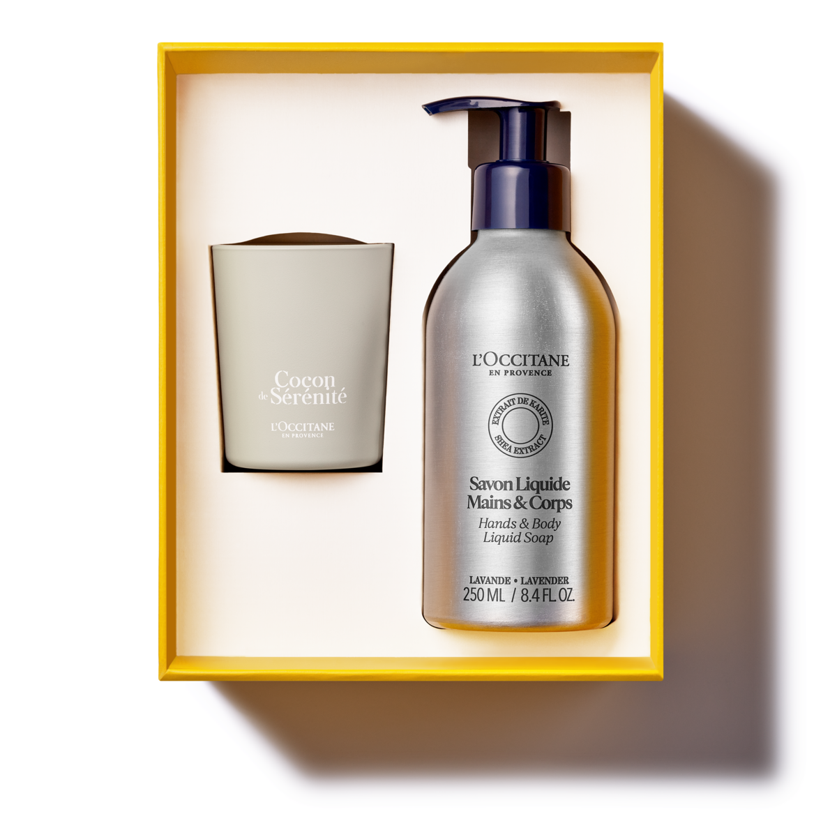 ערכה חגיגית לבית - סבון נוזלי ונר מרגיע