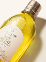 שמן רחצה שקדים, וניל ודומדמנית שחורה