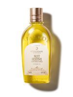 שמן רחצה שקדים, וניל ודומדמנית שחורה