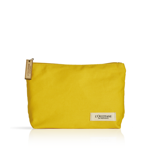 תיק איפור צהוב