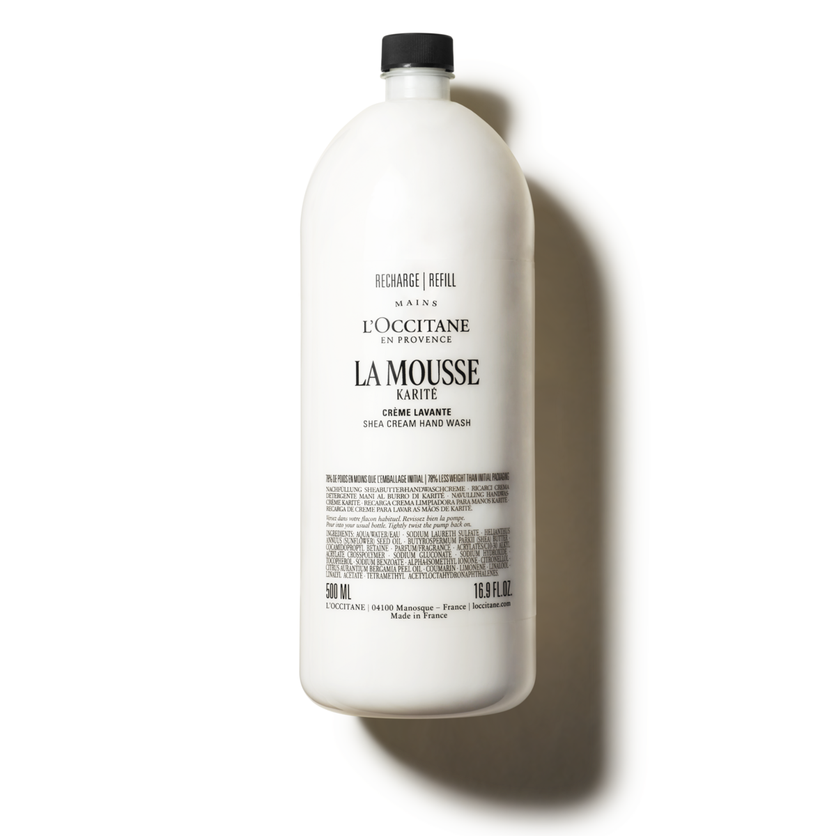 קצף רחצה לגוף ולידיים עשיר בלחות (אריזת מילוי)