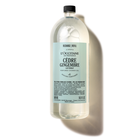 ג'ל רחצה מבושם בניחוח ארז ג'ינג'ר (אריזת מילוי)