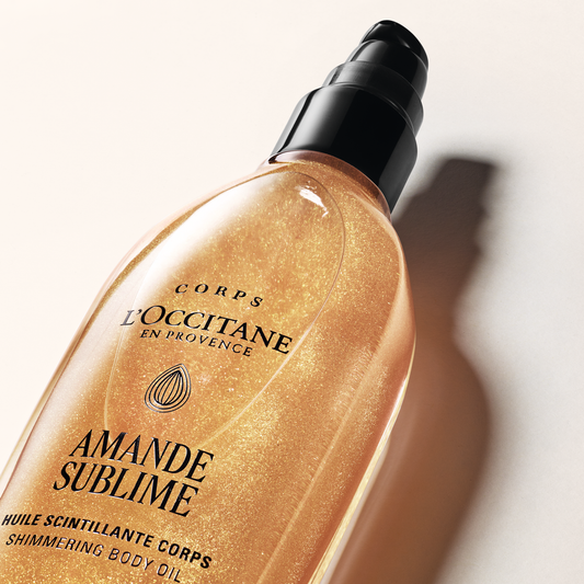 שמן גוף & שימר שקדים למראה עור זוהר