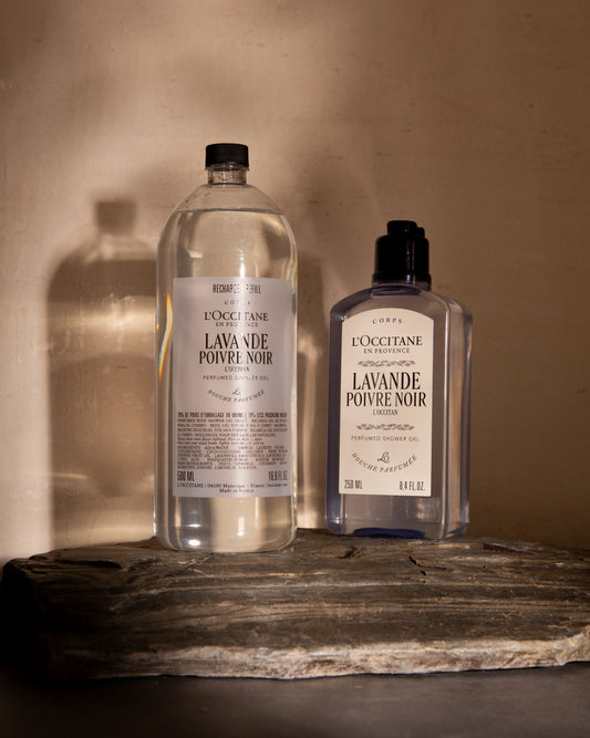 ג׳ל רחצה מבושם לבנדר פלפל שחור (אריזת מילוי)