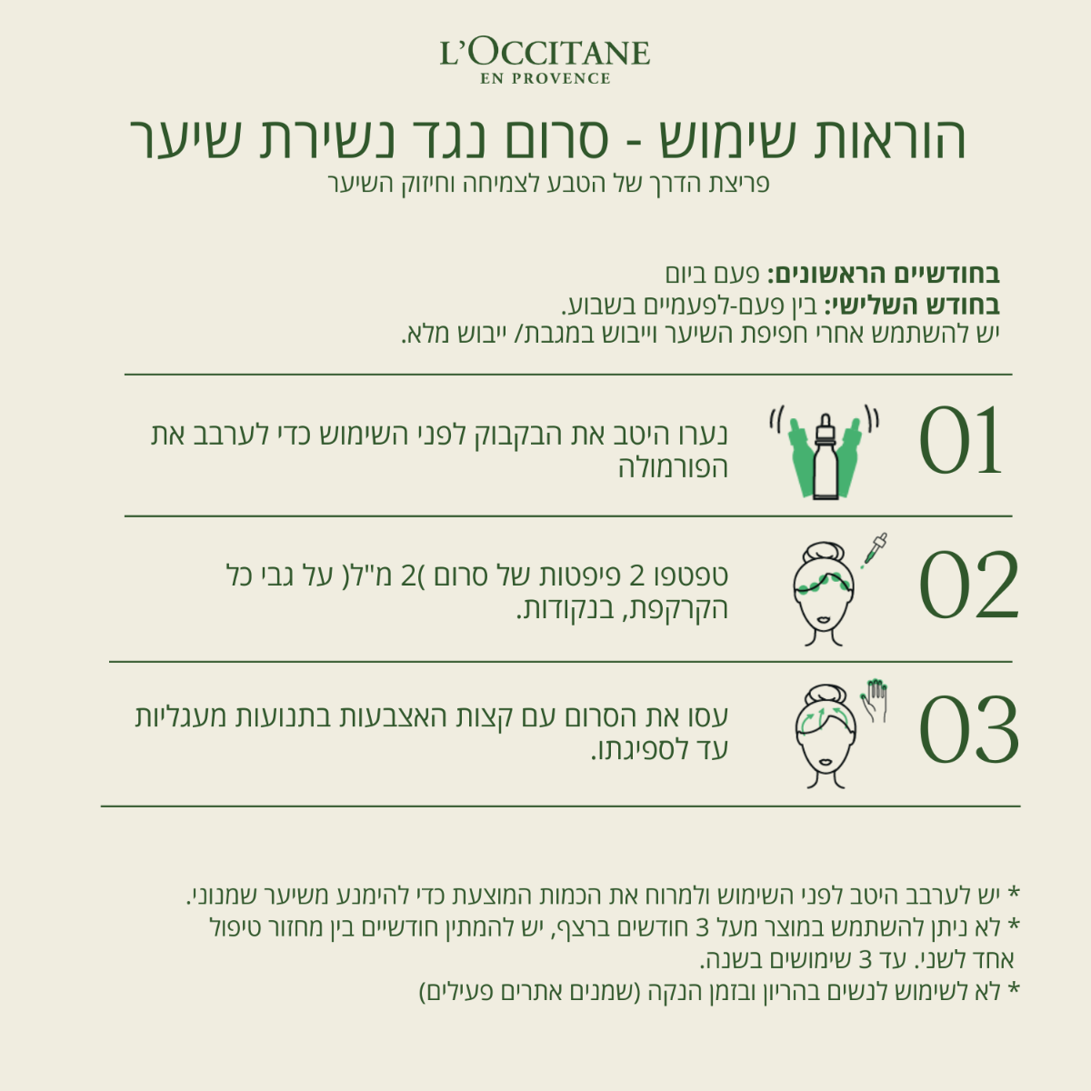 שלישיית סרום נגד נשירת שיער