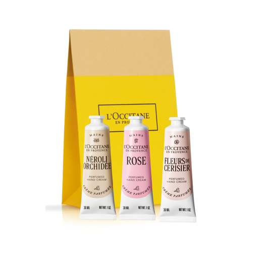 סט קרמי ידיים פרחוני