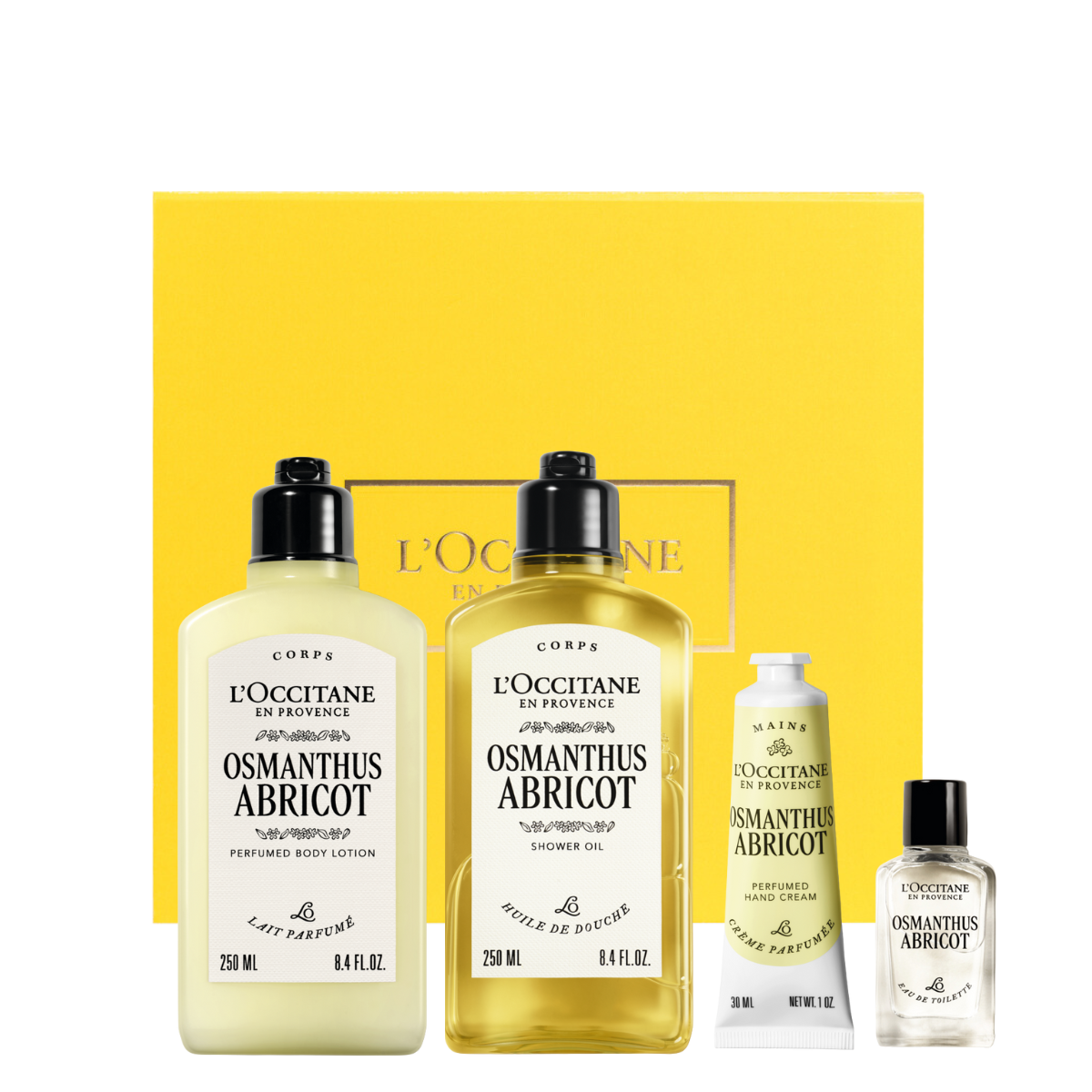 מארז בישום בשכבות אוסמנטוס משמש