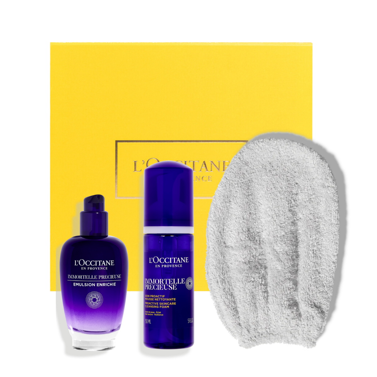 מארז ניקוי ותחליב לחות לפנים אימורטל Precious