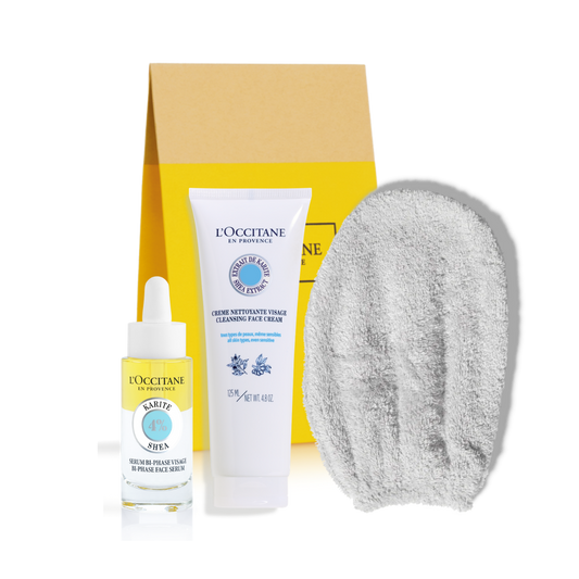 מארז ניקוי ושמן להזנת הפנים שיאה