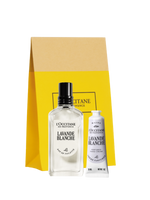 צמד מתנה לבנדר לבן