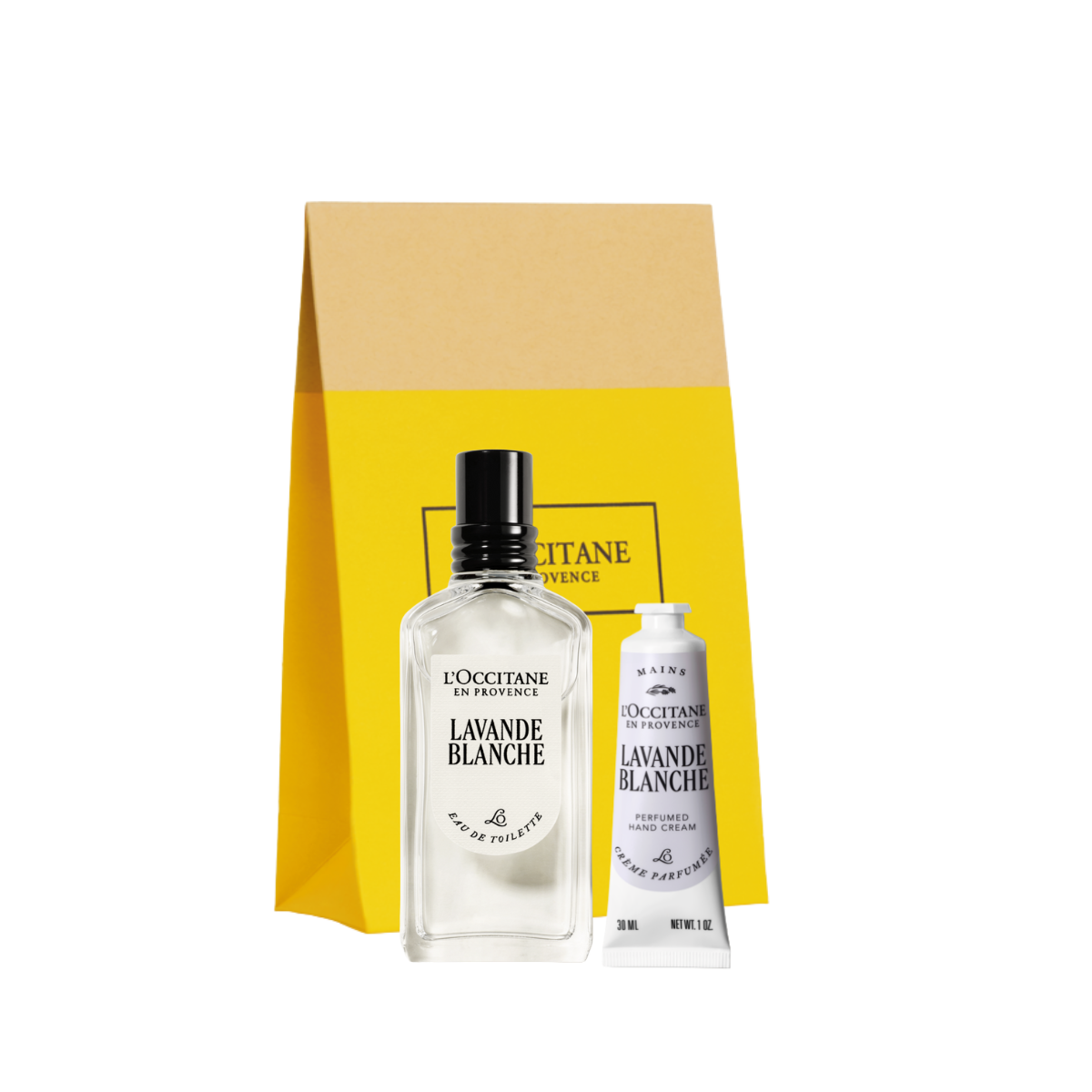 צמד מתנה לבנדר לבן