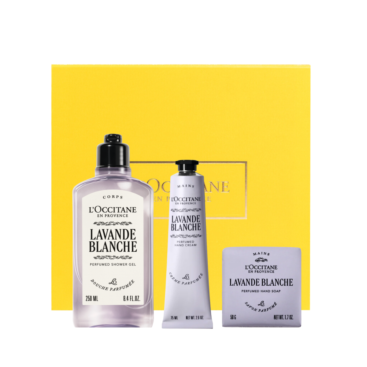 מארז ניקוי וטיפוח הידיים לבנדר לבן