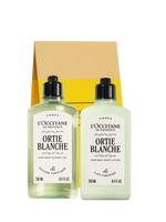 צמד רחצה וטיפוח סרפד לבן