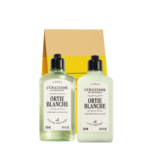 צמד רחצה וטיפוח סרפד לבן