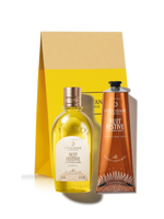 צמד שקדים וניל ודומדמנית שחורה לטיפוח הידיים והגוף