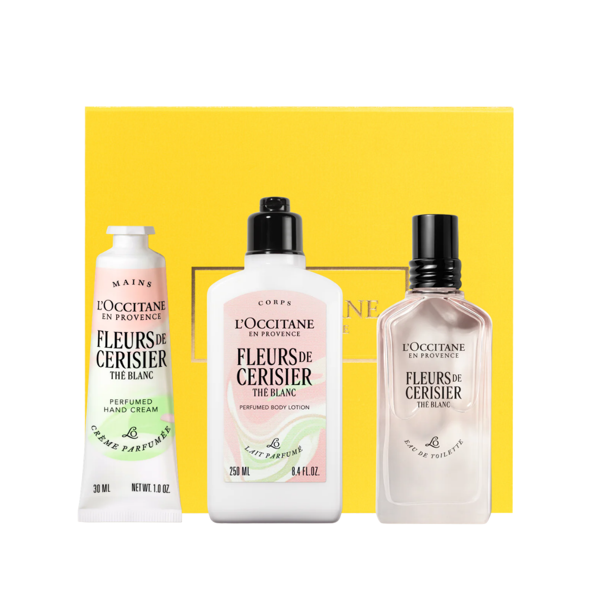 מארז בישום בשכבות פריחת הדובדבן תה לבן