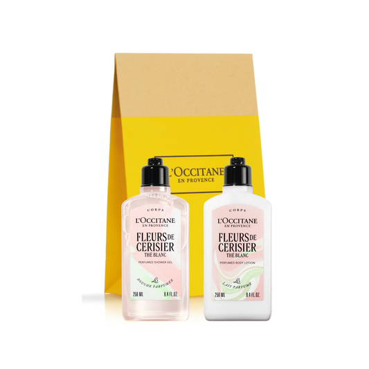 צמד רחצה פריחת הדובדבן תה לבן