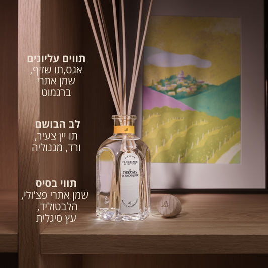 דיפיוזר לבישום הבית- הטרסות של פורקלקייר - Forcalquier (אריזת חיסכון)