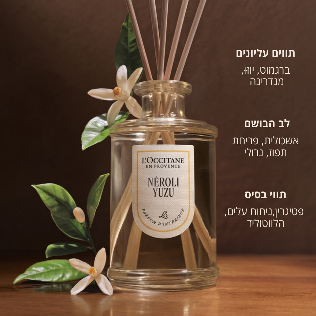 קולקציית נרולי וסחלב מבית ל'אוקסיטן – מוצרי בישום